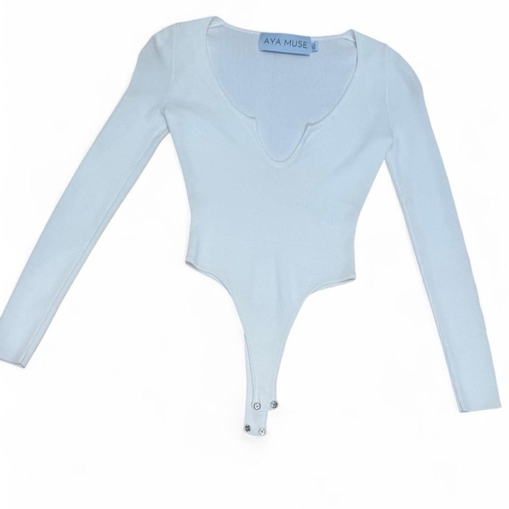 Aya‎ Muse Long Sleeve Bodysuit in Ivory